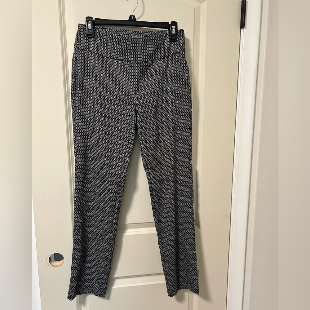 Black and White Pattern Dress Pants